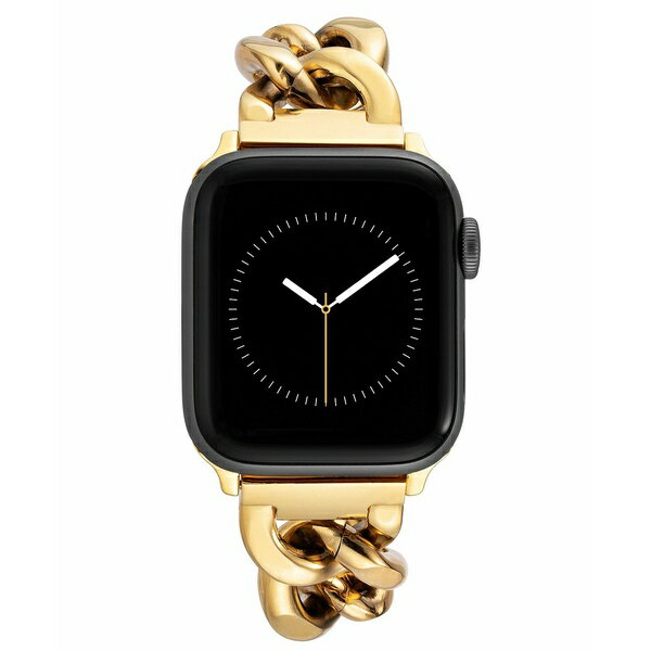 アンクライン レディース ブレスレット・バングル・アンクレット アクセサリー Women's Rose Gold-Tone Alloy Metal Chain Link Bracelet designed for Apple Watch 42mm (Series 1-3 only) & 44/45/46/49mm (Ultra & Ultra 2) Gold