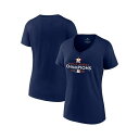 ファナティクス レディース Tシャツ トップス Women's Navy Houston Astros 2022 World Series Champions ...