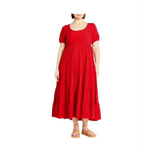 シティーシック レディース ワンピース トップス Women's Mila Plain Dress Crimson シティーシック レディース ワンピース トップス Women's Mila Plain Dress Crimson