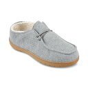 ハガール メンズ サンダル シューズ Men's Ribbed Fabric Chukka Boot Indoor/Outdoor House Slipper with Cozy Fleece Lining Gray