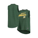 ダナ キャラン ニューヨーク レディース カットソー トップス Women's Green Oakland Athletics Marcie Tank Top ...