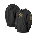 ニューエラ メンズ パーカー・スウェットシャツ アウター Men's Black Toronto Raptors 2021/22 City Edition Big and Tall Pullover Hoodie Black(4)