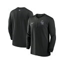 ナイキ メンズ パーカー・スウェットシャツ アウター Men's Black Colorado Rockies Authentic Collection Game Time Performance Quarter-Zip Top Black(4)
