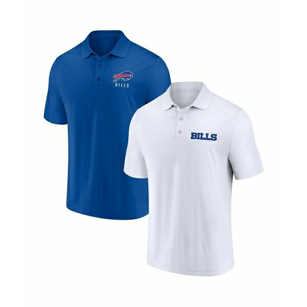 եʥƥ   ȥåץ Men's White, Royal Buffalo Bills Lockup Two-Pack ...