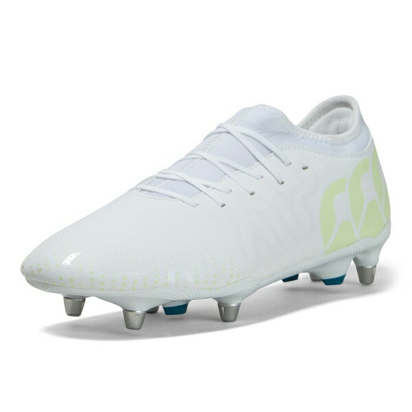 【送料無料】 カンタベリー メンズ ブーツ シューズ Speed Infinite Team Adults Soft Ground Rugby Boots White/Luminous