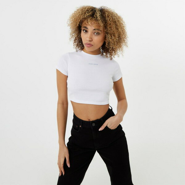 yz WbN EBX fB[X TVc gbvX Cropped Baby Tee White/Soft Blue