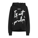 【送料無料】 ディスクレイマー レディース パーカー・スウェットシャツ アウター Sweatshirts Black