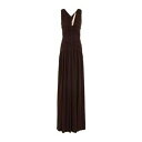 【送料無料】 ヌメロ ヴェントゥーノ レディース ワンピース トップス Maxi dresses Brown
