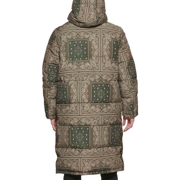 リーバイス メンズ ジャケット＆ブルゾン アウター Men 039 s Quilted Extra Long Parka Jacket Olive Bandana