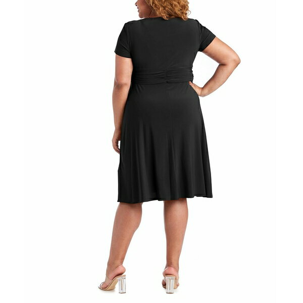 アールアンドエムリチャーズ レディース ワンピース トップス Plus Size Cascade Dress Black