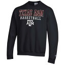 チャンピオン メンズ パーカー スウェットシャツ アウター Texas A M Aggies Champion Basketball Stack Pullover Crewneck Sweatshirt Black