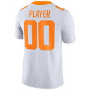 ナイキ メンズ ユニフォーム トップス Tennessee Volunteers Nike PickAPlayer NIL Replica Football Jersey White 3