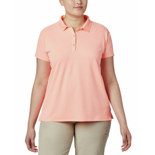 コロンビア レディース ポロシャツ トップス Plus Size PFG Innisfree Polo Shirt Tiki Pink