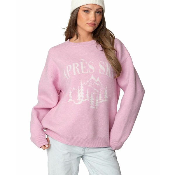 エディクテッド レディース ニット&セーター アウター Womens Apres Ski Oversized Sweater Pink