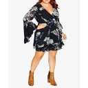 シティーシック レディース ワンピース トップス Trendy Plus Size Gemma Mini Dress Mesmerizing Floral