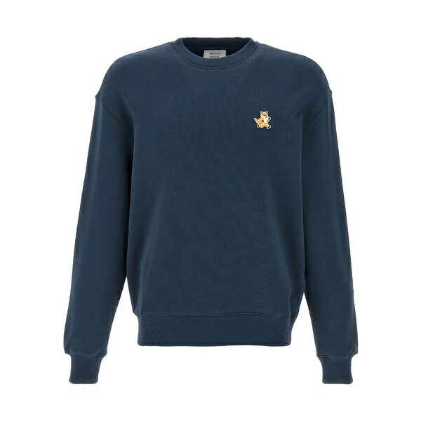楽天astyメゾン キツネ メンズ パーカー・スウェットシャツ アウター 'speedy Fox' Sweatshirt Blue