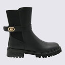 ツインセット レディース ブーツ シューズ Black Leather Boots Black