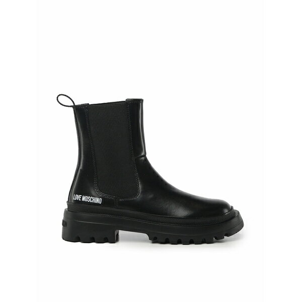 ラブ モスキーノ レディース ブーツ シューズ Calf And Lycra Ankle Boots Black