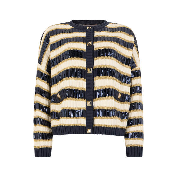 ヴァレンティノ ガラヴァーニ レディース ニット&セーター アウター Striped Cardigan Multicolor