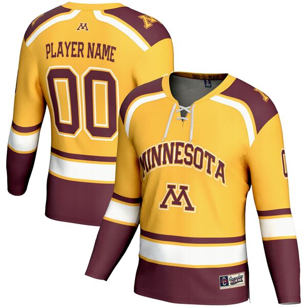 ǥ졼  ˥ե ȥåץ Minnesota Golden Gophers GameDay Greats Women's NIL PickAPlayer Hockey Jersey Gold