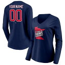 ファナティクス レディース Tシャツ トップス Minnesota Twins Fanatics Branded Women's Personalized Hometown Legend Long Sleeve VNeck TShirt Navy