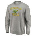 ファナティクス メンズ パーカー・スウェットシャツ アウター Minnesota Wild Fanatics Branded Special Edition Victory Arch Pullover Sweatshirt Heather Gray