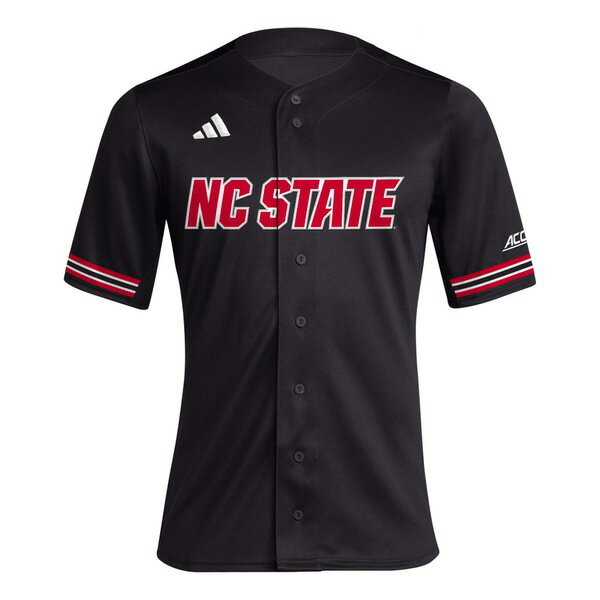 アディダス メンズ ユニフォーム トップス NC State Wolfpack adidas Replica Baseball Jersey Black