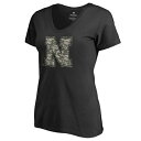 ファナティクス レディース Tシャツ トップス Nebraska Huskers Fanatics Branded Women 039 s Cloak VNeck TShirt Black