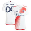 アディダス メンズ ユニフォーム トップス New England Revolution adidas 2023 Defiance Replica Custom Jersey White