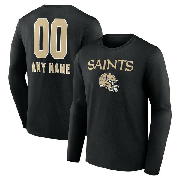 ファナティクス メンズ Tシャツ トップス New Orleans Saints Fanatics Branded Personalized Name & N..