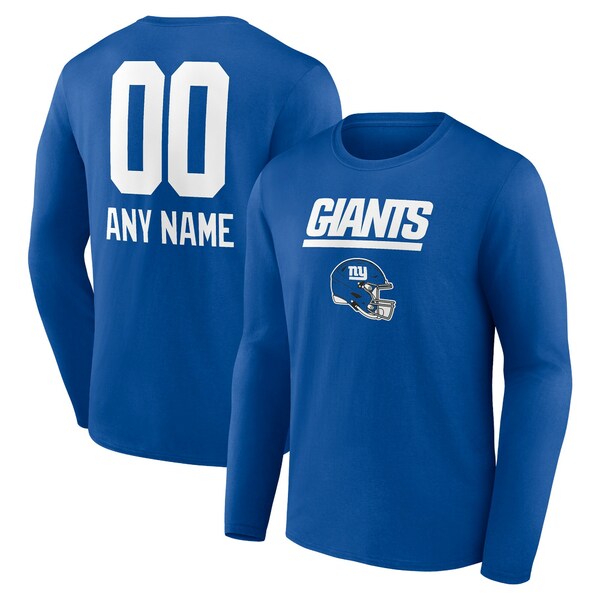 ファナティクス メンズ Tシャツ トップス New York Giants Fanatics Branded Personalized Name & Numb..