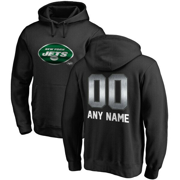 եʥƥ  ѡåȥ  New York Jets NFL Pro Line by Fanatics Branded Personalized Midnight Mascot Pullover Hoodie Black