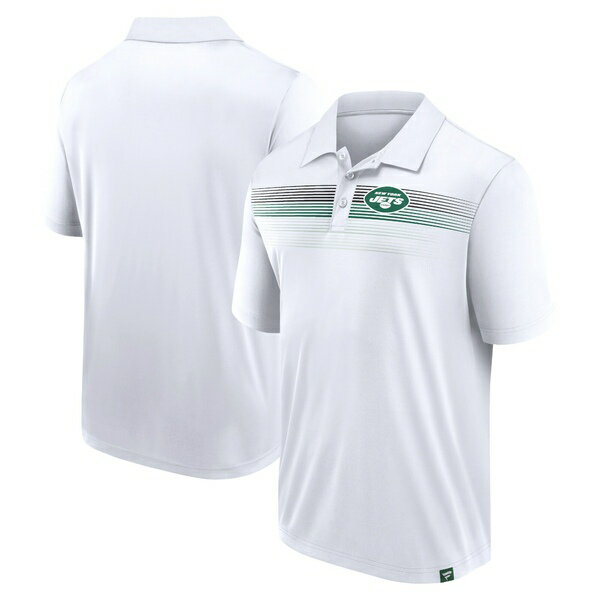 t@ieBNX Y |Vc gbvX New York Jets Fanatics Branded Victory For Us Interlock Polo White