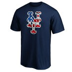 ファナティクス メンズ Tシャツ トップス New York Mets Fanatics Branded Team Banner Wave TShirt Navy