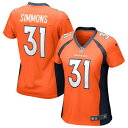 ナイキ レディース ユニフォーム トップス Justin Simmons Denver Broncos Nike Women s Game Jersey Orange