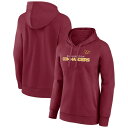 ファナティクス レディース パーカー・スウェットシャツ アウター Washington Commanders Fanatics Branded Women's Checklist Crossover VNeck Pullover Hoodie Burgundy