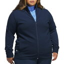 AfB X fB[X WPbgu] AE^[ adidas Women's Textured Full Zip Golf Jacket Collegiate Navy