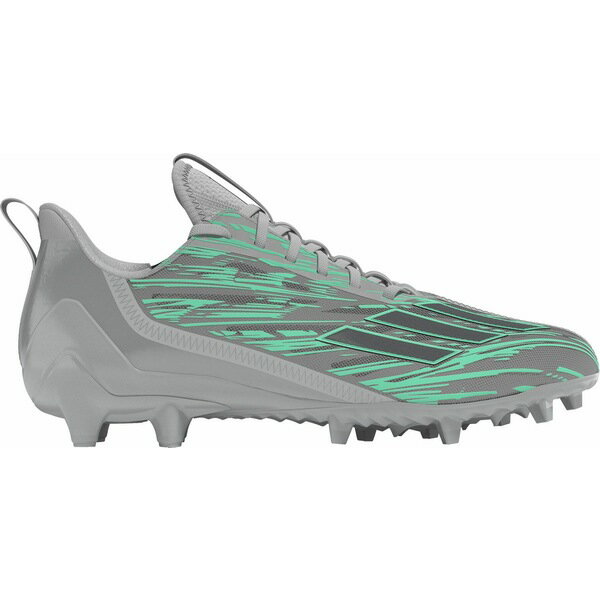AfB_X Y TbJ[ X|[c adidas Men's adizero 12.0 Flash Football Cleats Grey/Green