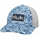 tbN Y Xq ANZT[ HUK Men's Inside Reef Camo Trucker Hat Azure Blue