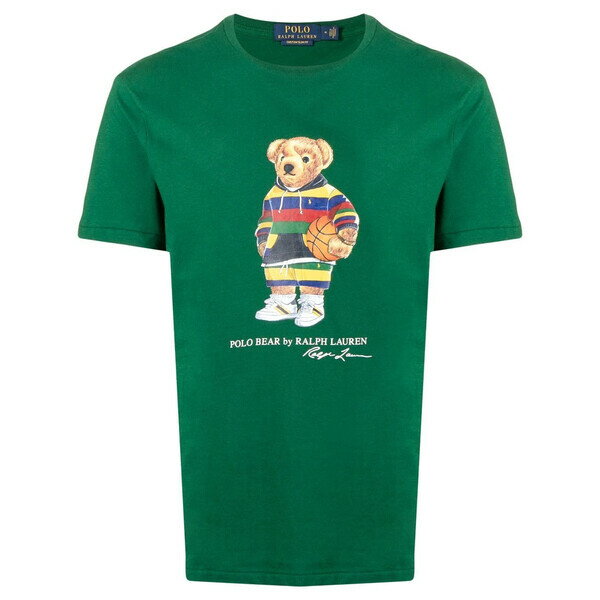 ラルフローレン メンズ Tシャツ トップス Polo Bear Tシャツ forest green