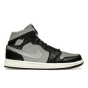 Jordan ジョーダン レディース スニーカー 【Jordan 1 Mid SE Black Metallic Silver (Women's)】 サイズ US_7(24.0cm) Black/Metallic Silver/Light Smoke Grey/Sail(4)