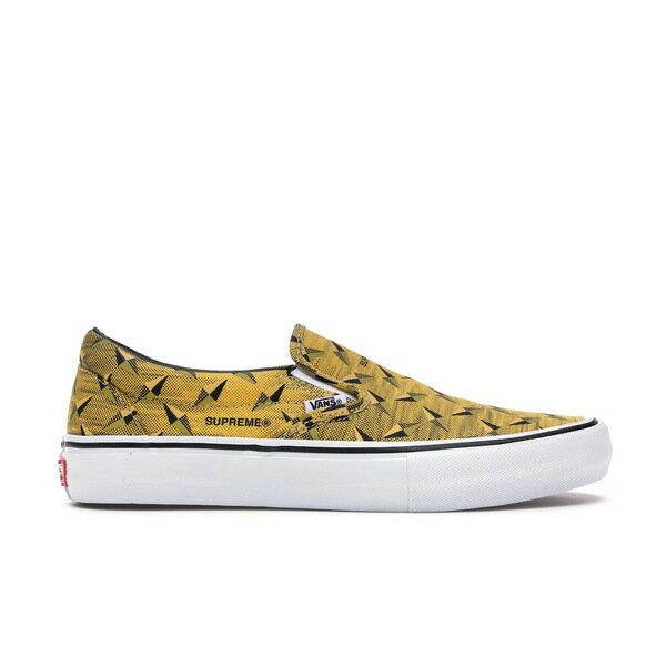 Vans バンズ メンズ スニーカー 【Vans Slip-On】 サイズ US_9(27.0cm) Supreme Diamond Plate Yellow