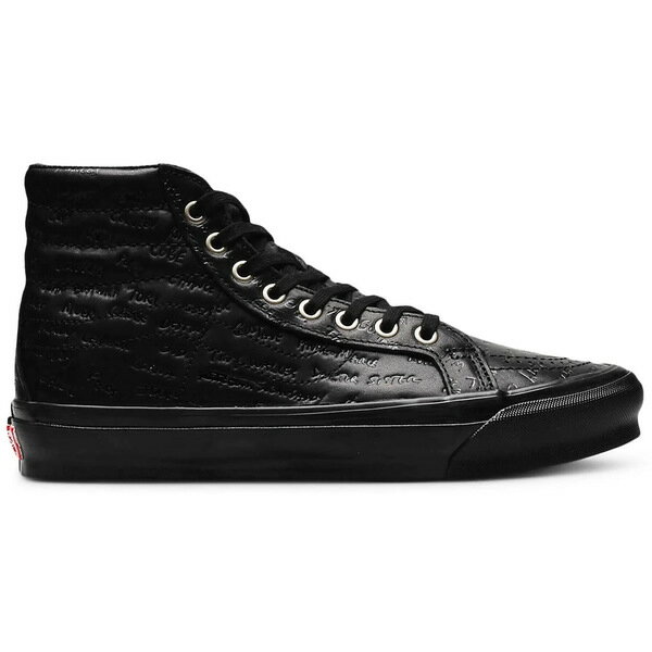 ヴァンズ レザースニーカー メンズ Vans バンズ メンズ スニーカー 【Vans Sk8-Hi】 サイズ US_7(25.0cm) LX Jim Goldberg Black Leather