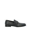 サントーニ メンズ スリッポン・ローファー シューズ Loafers Black