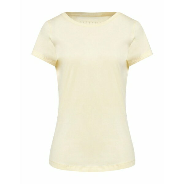  インセンティブ レディース Tシャツ トップス T-shirts Light yellow