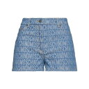 【送料無料】 モスキーノ レディース デニムパンツ ボトムス Denim shorts Blue