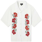 エドウィン メンズ シャツ トップス Edwin Kbar Embroidered Vacation Shirt White