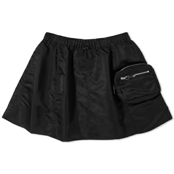 g[K fB[X XJ[g {gX Toga Nylon Twill Mini Skirt Black