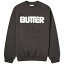 バターグッズ メンズ パーカー・スウェットシャツ アウター Butter Goods Rounded Logo Crew Sweat Black