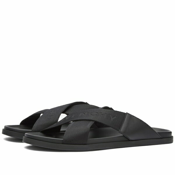 ジバンシー メンズ サンダル シューズ Givenchy G Plage Cross Strap Sandal Black